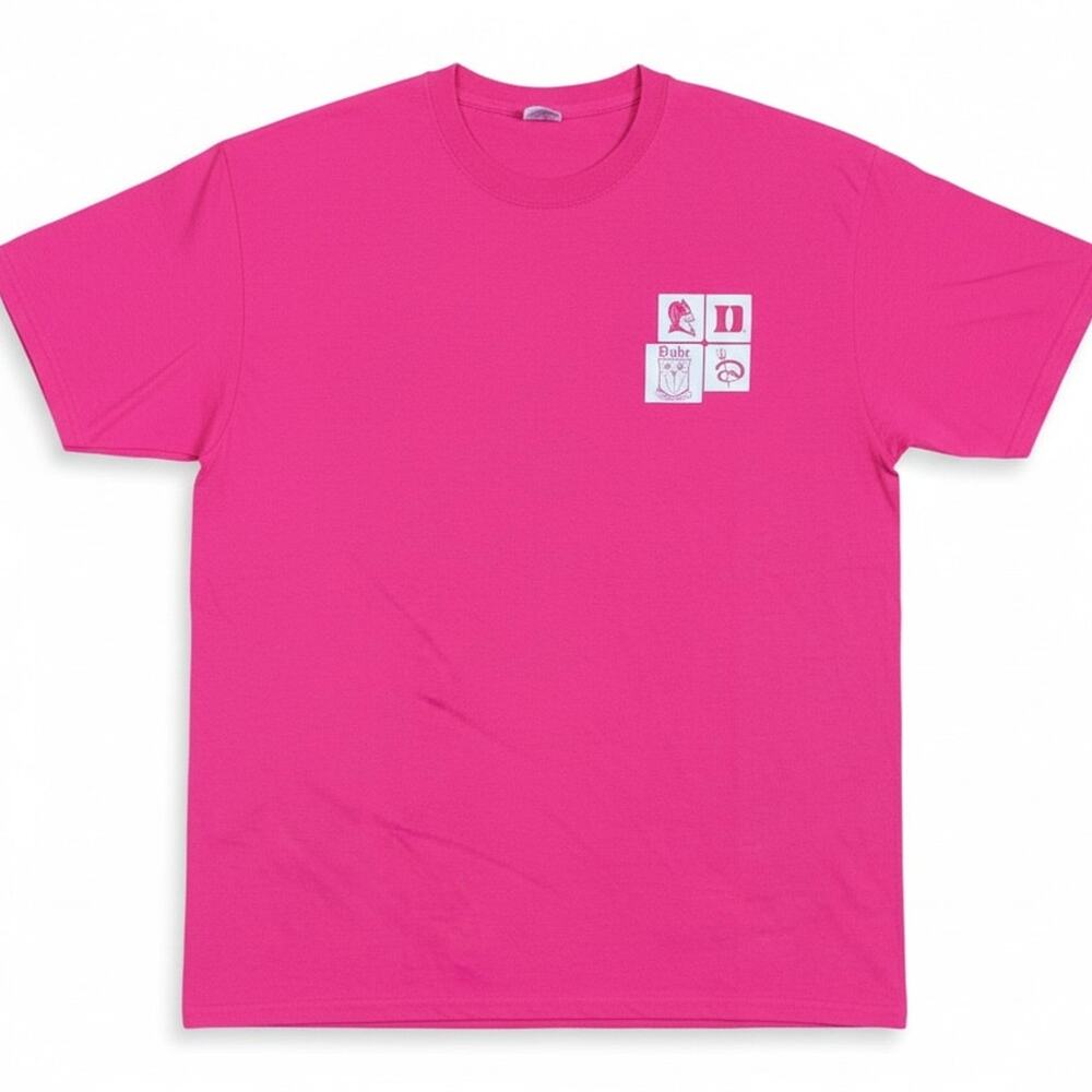 Duke Blue Devils T-Shirt University NCAA Pink Tee Women's Medium Short Sleeve